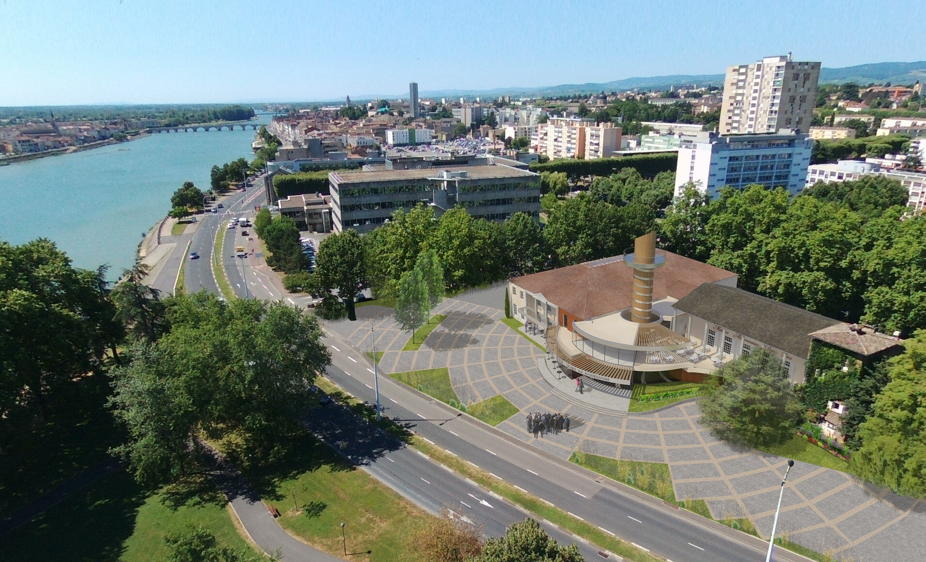 Macon aussi aura sa cité des vins - Photo Région Bourgogne-Franche-Comté