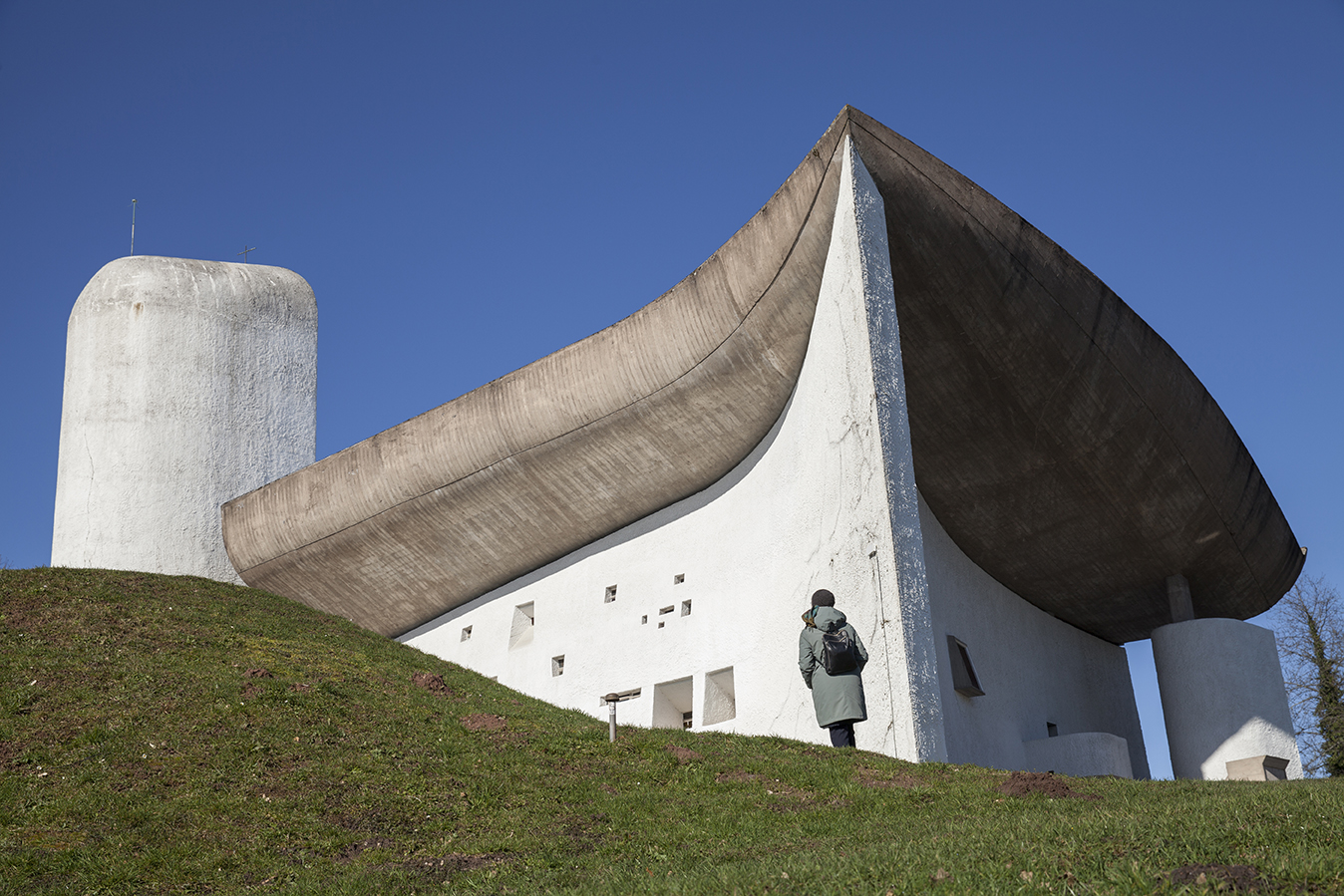 La chapelle Notre-Dame du Haut à Ronchamp (70) - Photo © David Cesbron / Région Bourgogne-Franche-Comté