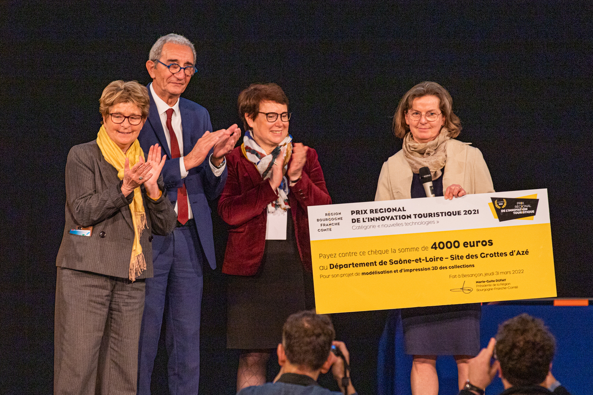 Le département de la Saône-et-Loire (71), prix régional de l’innovation touristique 2022, catégorie « nouvelles technologies » - Photo Région Bourgogne-Franche-Comté