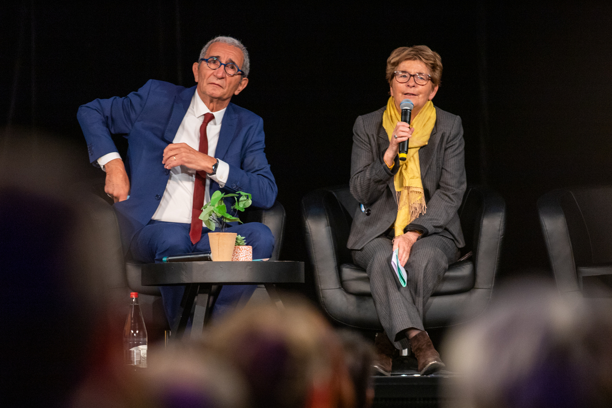 Marie-Guite Dufay, présidente de la Région Bourgogne-Franche-Comté, et Patrick Ayache, vice-président en charge des ressources humaines, du tourisme et de l’attractivité de la région - Photo DR