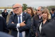 Visite de la plateforme collaborative d'expérimentation en agroécologie de l'INRAE à Bretenières (21) - Photo Région Bourgogne-Franche-Comté Xavier Ducordeaux
