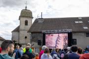Le village de Montfaucon et son maire Pierre Contoz avaient mis les petits plats dans les grands pour accueillir cette année encore l’arrivée de la Classic Grand Besançon Doubs - Photo Région Bourgogne-Franche-Comté Xavier Ducordeaux
