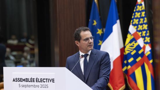 Jérôme Durain, nouveau président de la Région Bourgogne-Franche-Comté - Photo David Cesbron