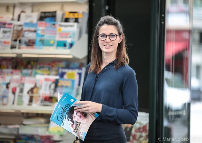 En 2016, Aurélie Bresson a fondé le premier magazine dédié au sport féminin, Les Sportives. Photo © Marie Lopez-Vivanco