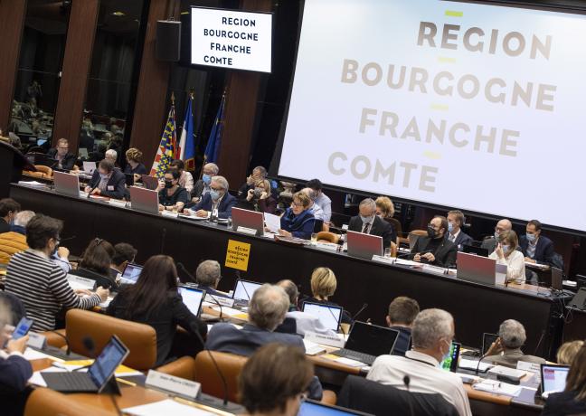 Assemblée pléniere de la Région Bourgogne-Franche-Comté, vendredi 22 octobre 2021 - Photo Région Bourgogne-Franche-Comté David Cesbron