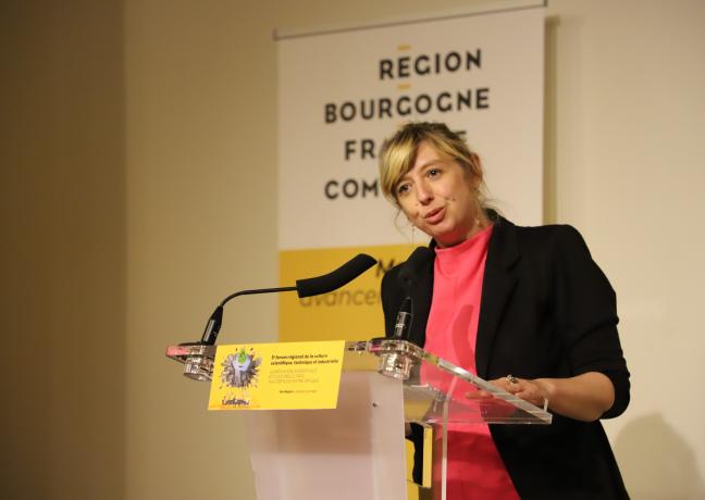 Laëtitia Martinez, vice-présidente en charge de l’enseignement supérieur, la recherche, l’égalité réelle et la laïcité, jeudi 15 juin 2023 - Photo Région Bourgogne-Franche-Comté Christophe Bidal