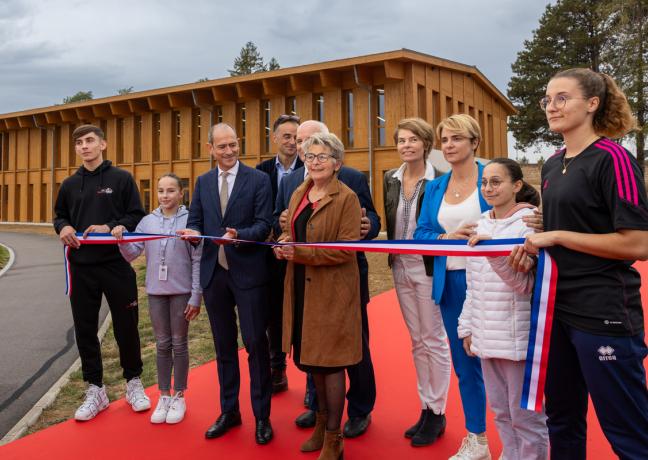 Inauguration du Centre de performance et de préparation athlétique du CREPS, mercredi 18 octobre 2023 - Photo Xavier Ducordeaux