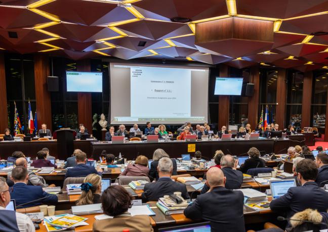 Assemblée plénière de la Région Bourgogne-Franche-Comté, vendredi 15 décembre 2023 à Dijon - Photo Xavier Ducordeaux
