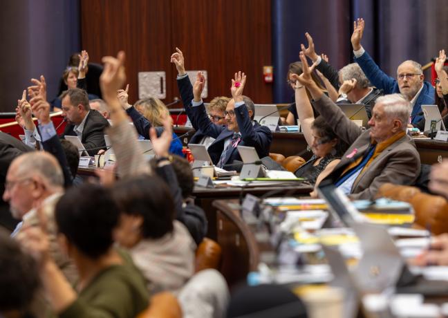 Assemblée plénière de la Région Bourgogne-Franche-Comté, vendredi 20 octobre 2023 à Dijon - Crédit Xavier Ducordeaux
