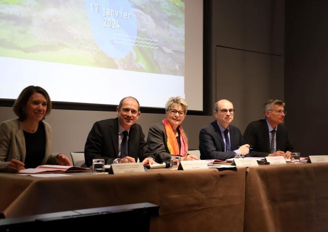 Signature convention Etat - Région - Agences de l'eau