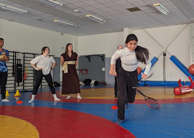 Rassemblement de 150 jeunes engagés dans une mission de service civique au CREPS de Dijon, vendredi 5 avril 2024 - Photo Christophe Bidal