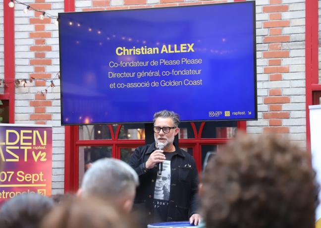 Christian ALLEX, directeur général, co-fondateur et co-associé de Golden Coast. Crédit : Océane LAVOUSTET/Région Bourgogne-Franche-Comté