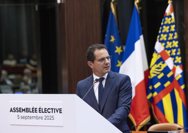 Jérôme Durain, nouveau président de la Région Bourgogne-Franche-Comté - Photo David Cesbron