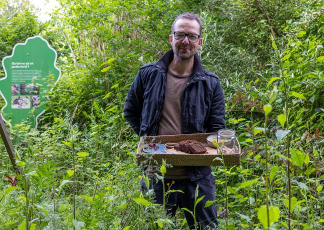 Fabrice Desjours a créé une forêt gourmande à Diconne (Saône-et-Loire) - Photo Xavier Ducordeaux