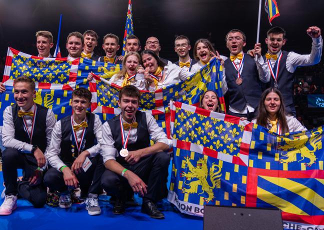 Nos médaillés, nos champions ! Photo : Xavier Ducordeaux