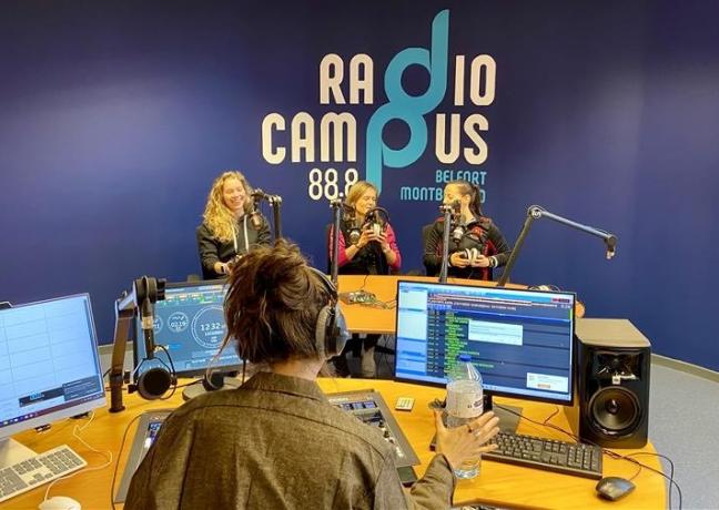 Studio de Radio Campus Belfort-Montbéliard - Photo DR