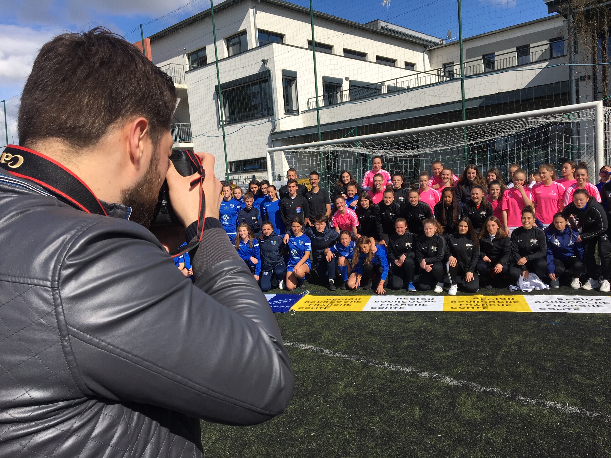 Tournoi de football inter-lycées pour les sections sportives féminines à Auxerre, 4 avril 2019 - Photo DR