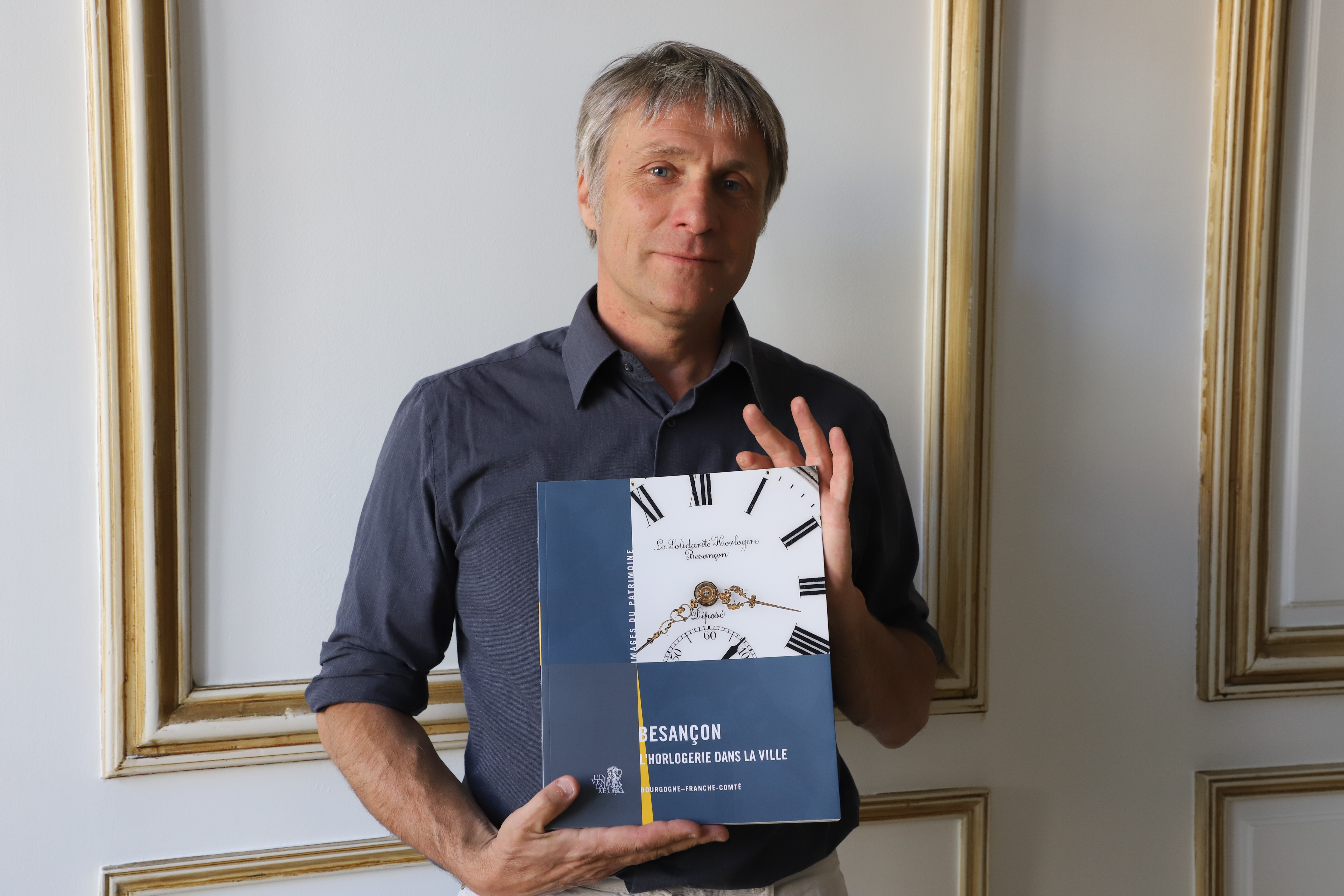 Raphaël Favereaux, auteur du livre "Besançon, l'horlogerie dans la ville" - Photo Région Bourgogne-Franche-Comté Léopoldine Deriot