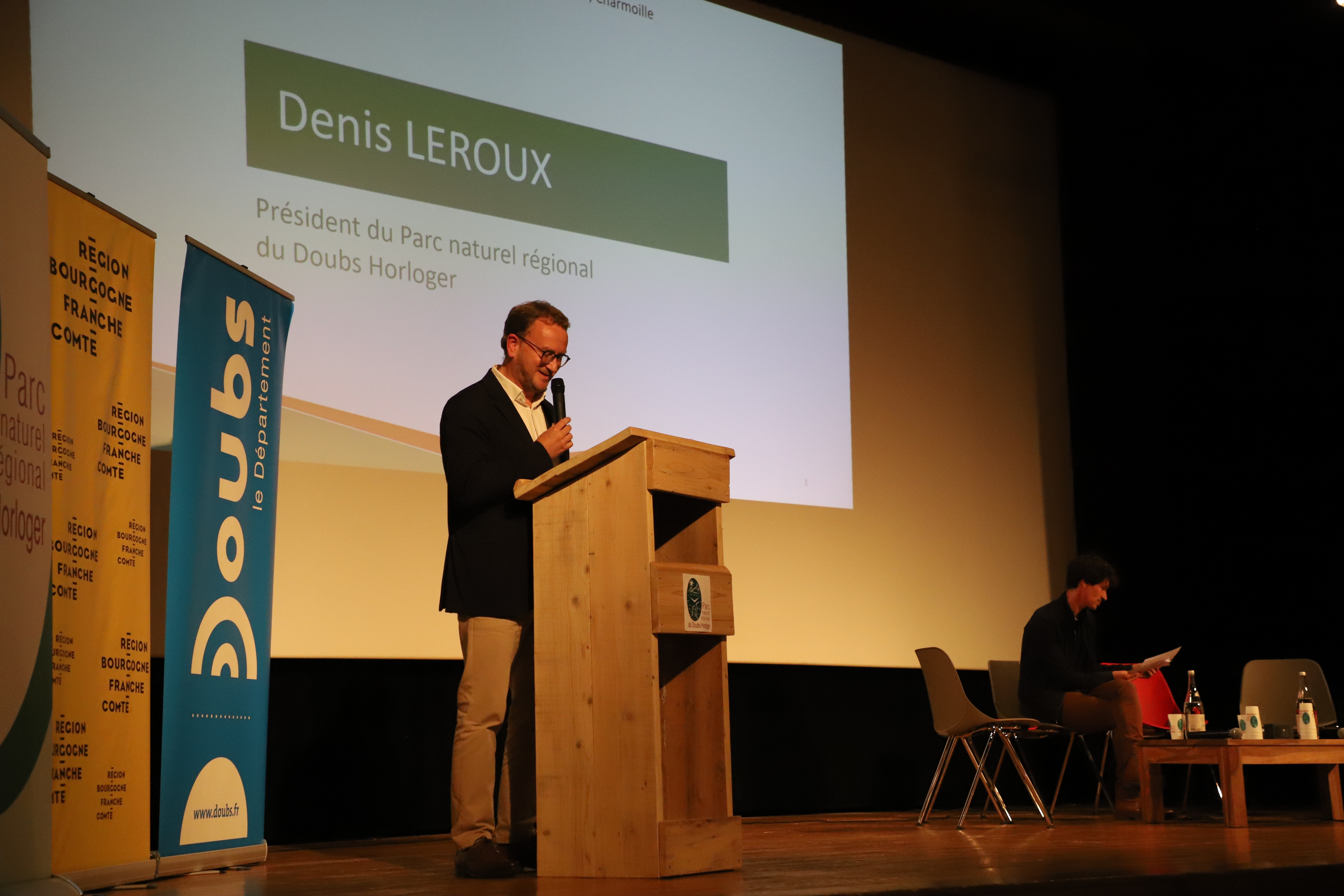Denis Leroux, président du Parc naturel régional du Pays Horloger , vendredi 1er juillet 2022 - Photo DR