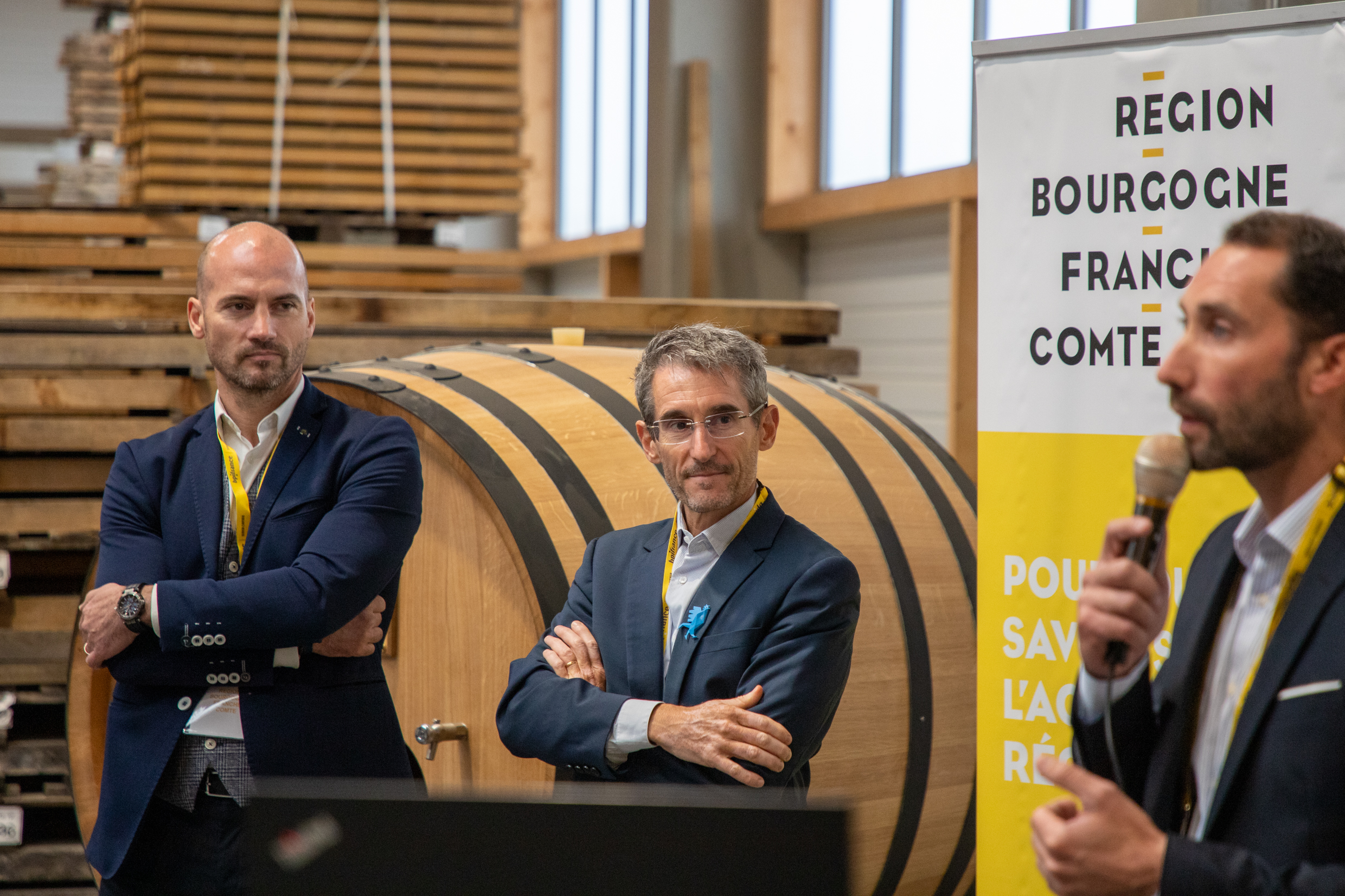 Arnaud Marthey, à gauche, aux côtés de Marc Auloge : Région Bourgogne-Franche-Comté et BPI France se sont associés pour co-financer le programme Accélérateur Bourgogne-Franche-Comté