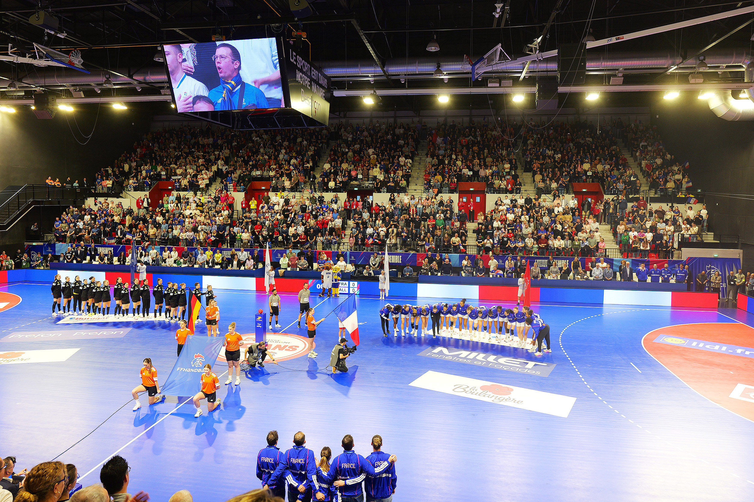 Le match amical international France-Allemagne s’est déroulé dans un palais des sports à guichets fermés (3 000 spectateurs) - Photo Gregory Lorenzini