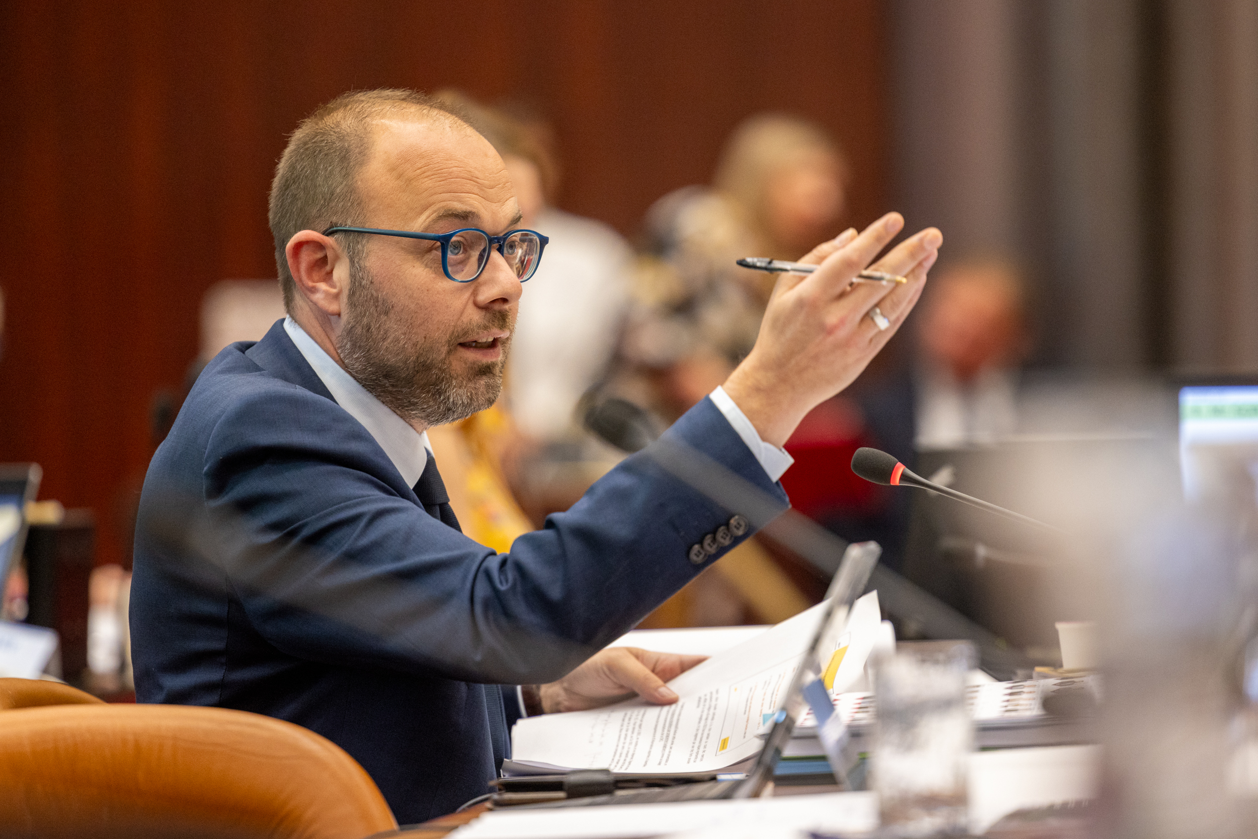 Nicolas Soret, vice-président en charge du budget. Photo : Xavier Ducordeaux 