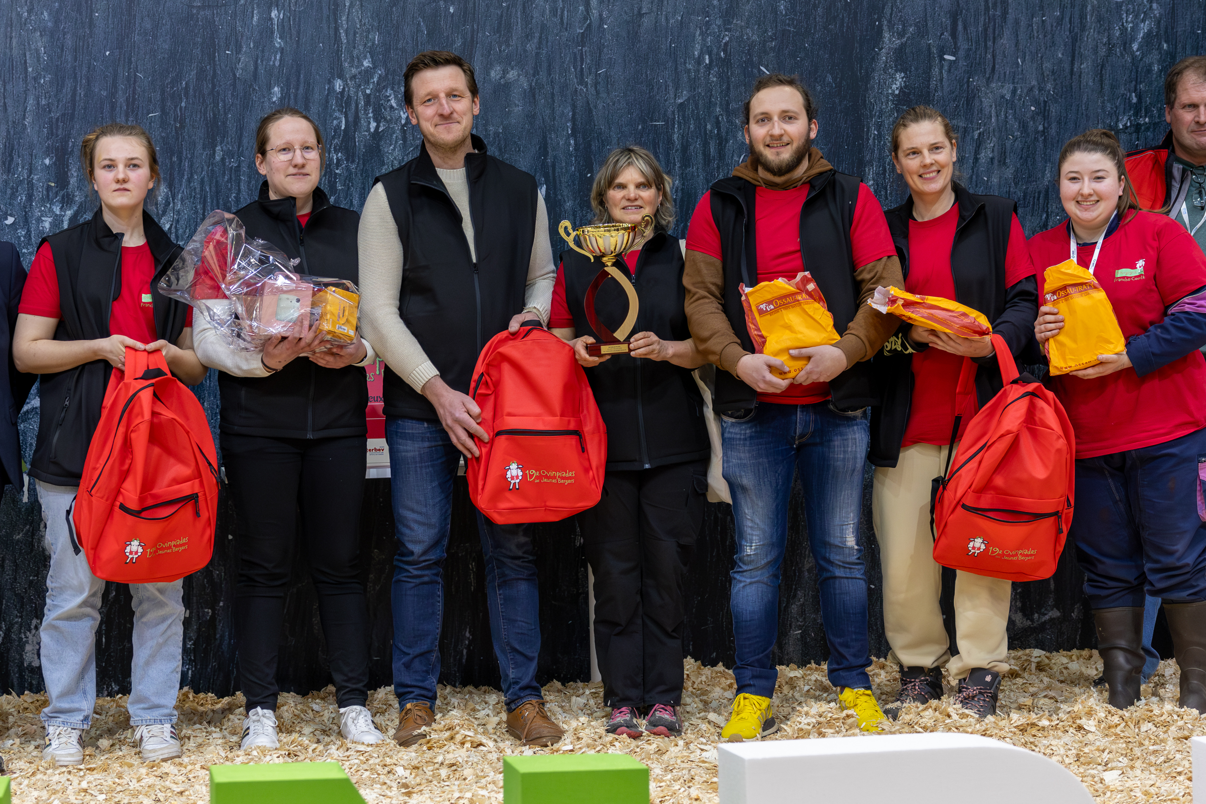 L’équipe du lycée de Charolles, deuxième de l’épreuve collective des Ovimpiades 2024. Photo : Xavier Ducordeaux.