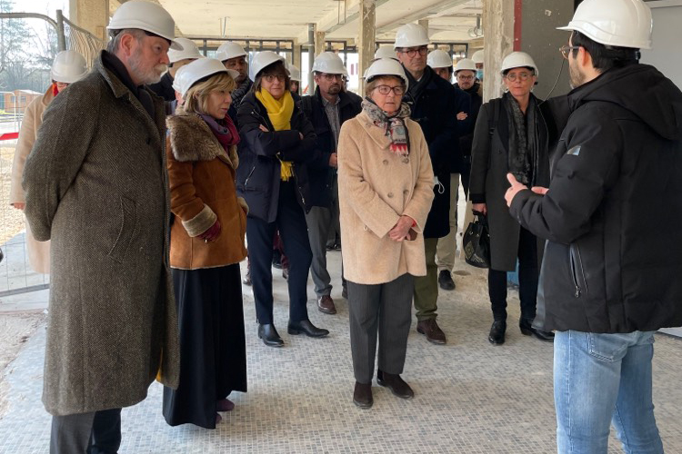 Visite du pavillon Mâcon, au cœur du campus de Dijon, mercredi 9 mars 2022 - Photo DR