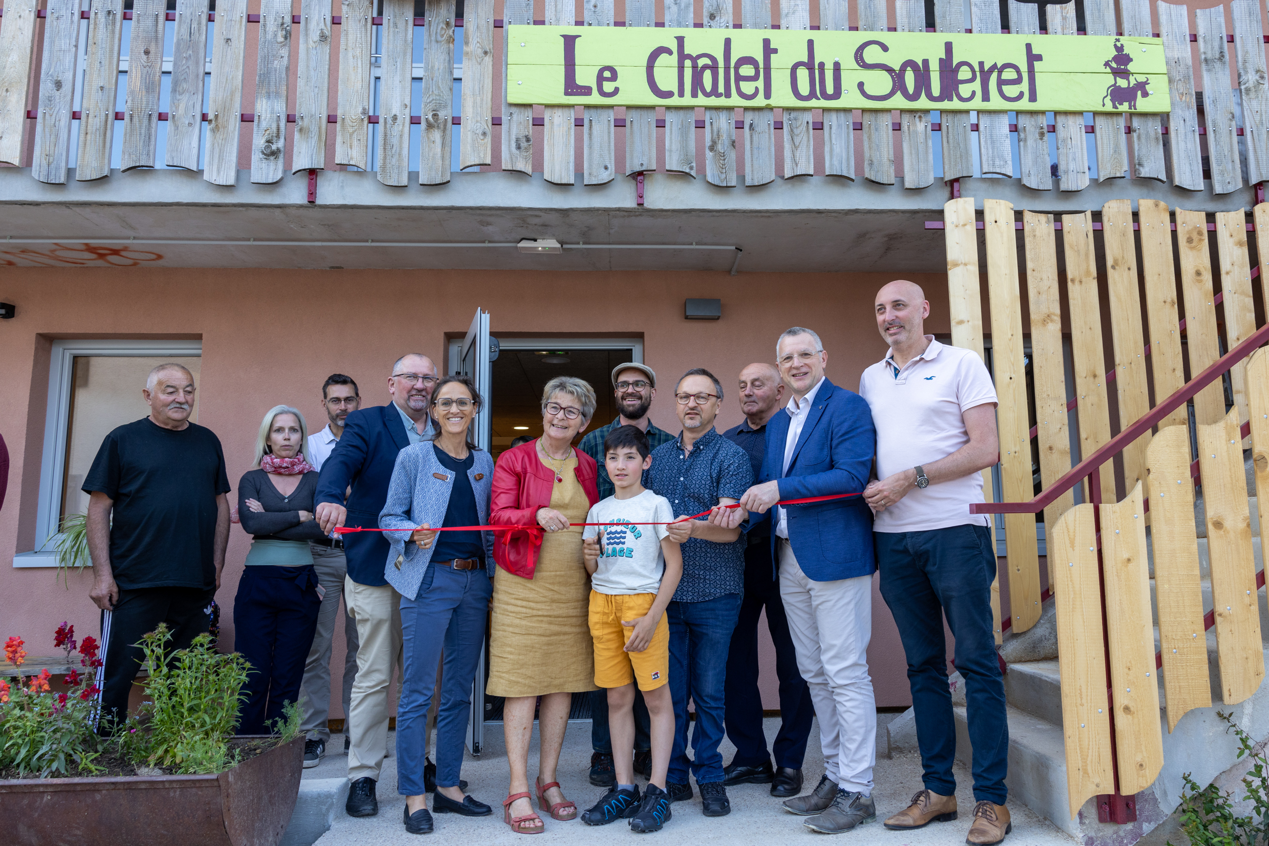 Inauguration des travaux de rénovation du chalet du Souleret, mardi 30 mai dernier à Rochejean (25). Photo : Xavier Ducordeaux