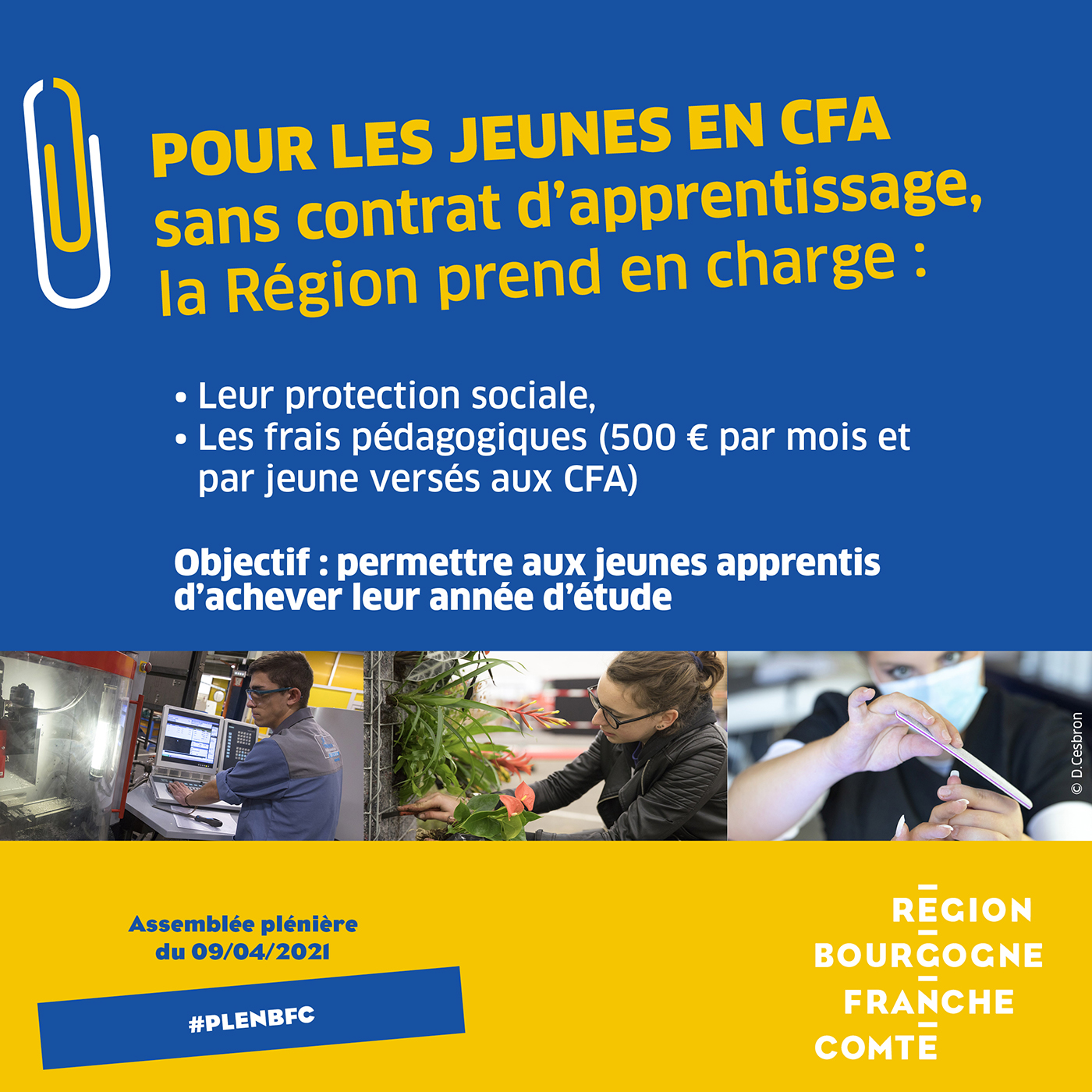 La Région aide les jeunes en CFA sans contrat d'apprentissage