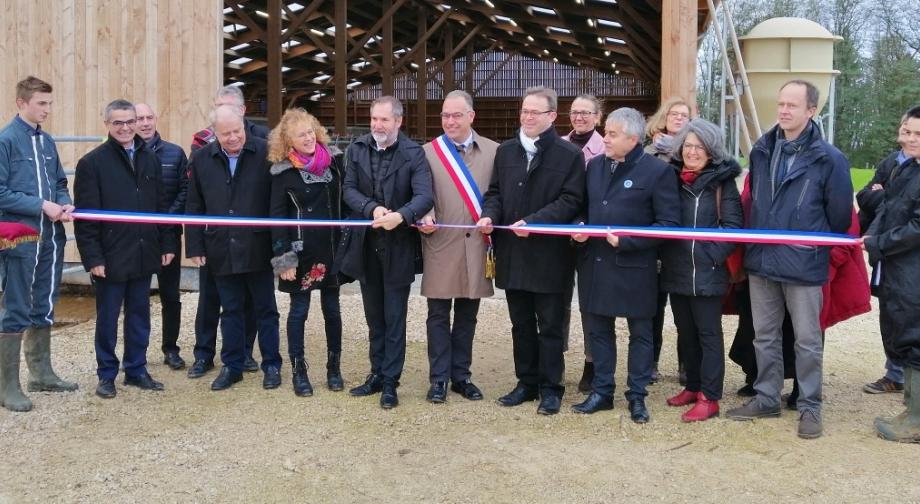 Inauguration d’une nouvelle stabulation pour l’EPLEFPA des Terres de l’Yonne, à Venoy, mardi 12 novembre 2019 - Crédit photo Région Bourgogne-Franche-Comté