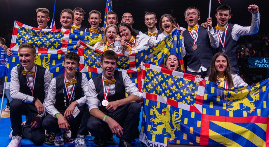 Nos médaillés, nos champions ! Photo : Xavier Ducordeaux