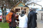 Les boîtes à livres de la ville d’Auxerre ont été réalisées avec des chutes de bois recyclés par l’association « Au bonheur des chutes » - Crédit photo Région Bourgogne-Franche-Comté