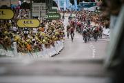 Arrivée de l'étape Belfort-Chalon lors du Tour de France 2019 - Photo DR