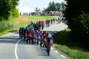 Le peloton lors de l'étape Belfort-Chalon du Tour de France 2019 - Photo DR