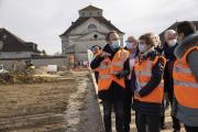 Visite du chantier « Un cercle immense », Saline royale d’Arc-et-Senans (25) le 17 février 2021 – Photos © David Cesbron / Région Bourgogne-Franche-Comté