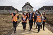 Visite du chantier « Un cercle immense », Saline royale d’Arc-et-Senans (25) le 17 février 2021 – Photos © David Cesbron / Région Bourgogne-Franche-Comté