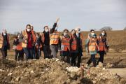 Visite du chantier « Un cercle immense », Saline royale d’Arc-et-Senans (25) le 17 février 2021 – Photos © David Cesbron / Région Bourgogne-Franche-Comté