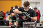 Emilien Coudray aux Worldskills 2022 à Lyon – Crédit Région Bourgogne-Franche-Comté