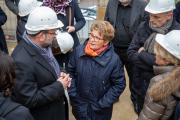 Visite de chantier des lycées Munier et Belin à Vesoul, mercredi 1er février 2023 - Photo Xavier Ducordeaux