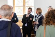 Visite du chantier du lycée Friant, à Poligny (39), jeudi 27 avril 2023 - Photo Xavier Ducordeaux