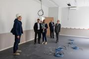 Visite du chantier du lycée Friant, à Poligny (39), jeudi 27 avril 2023 - Photo Xavier Ducordeaux