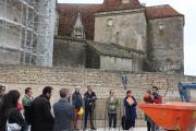 Présentation des travaux du château de Châteauneuf - Photo Région Bourgogne-Franche-Comté Marion Arnal