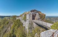 Le Fort Belin, vue d’ensemble depuis la redoute de Grelimbach, Salins-les-Bains (39) - Crédit T. Kuntz © Région Bourgogne-Franche-Comté, Inventaire du patrimoine, 2022