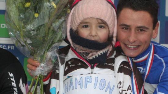 Clément Venturini, champion de France de cyclo-cross, dimanche 14 janvier 2019 à Besançon (25) - Crédit FFC