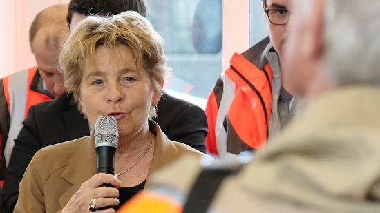 Lancement des travaux d'accessibilité à la gare de Dole (39), mercredi 13 mars 2019 - Photos Xavier Ducordeaux