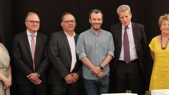 Première pierre de la cité internationale de la gastronomie et des vins, Dijon, jeudi 4 juillet 2019 - Photo DR