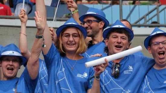 Les supporters français aux olympiades des métiers, Kazan (Russie), du 23 au 27 août 2019 - Crédit Région Bourgogne-Franche-Comté
