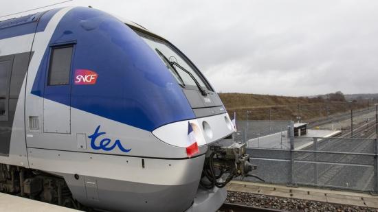 La ligne ferroviaire Belfort-Delle (90) a été rouverte en 2018 - Photo David Cesbron Région Bourgogne-Franche-Comté