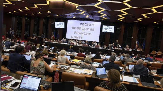 Assemblée plénière du Conseil régional de Bourgogne-Franche-Comté - Photo Région Bourgogne-Franche-Comté David Cesbron